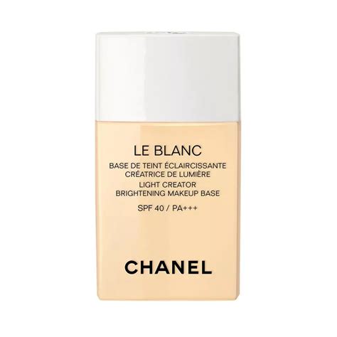 chanel le blanc makeup base mimosa|Light Creator Brightening Makeup Base Broad Spectrum SPF 40.